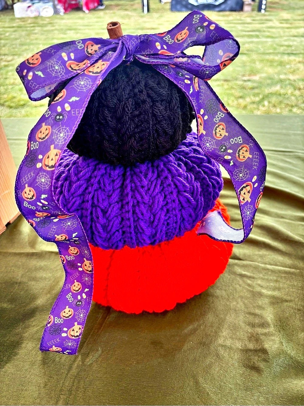 Purple & Red Pumpkin Decor